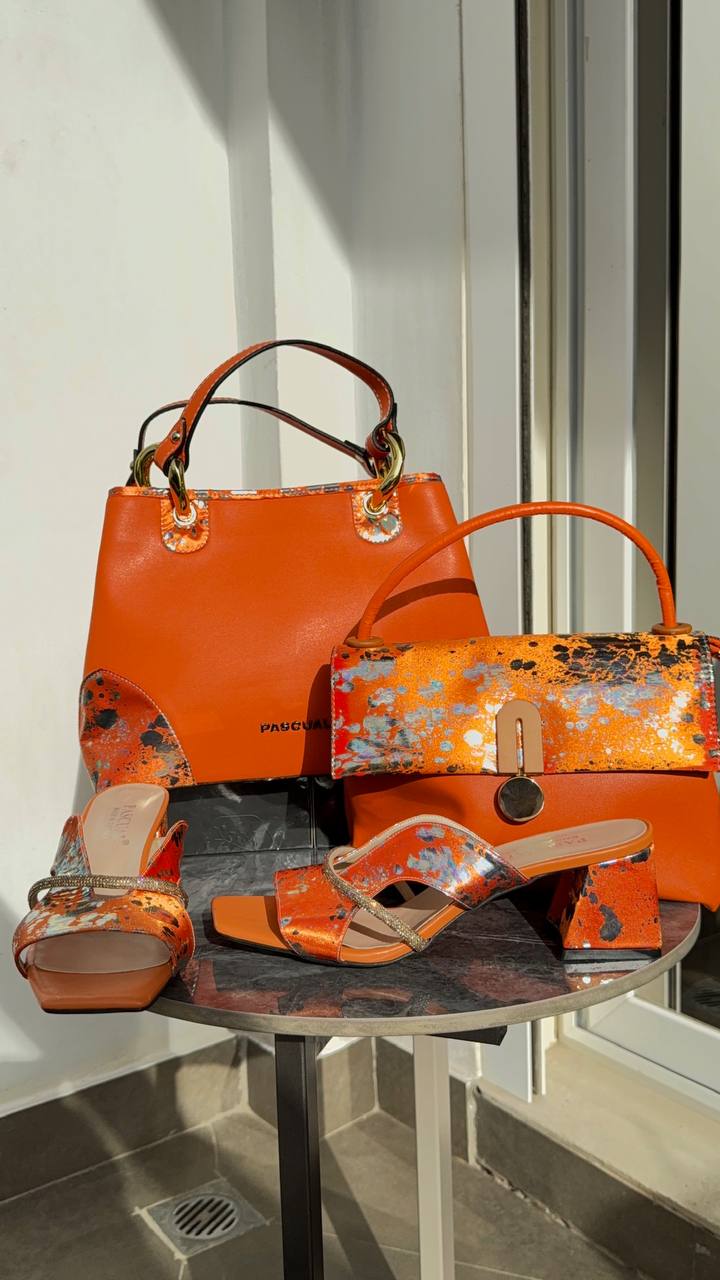 Sac Pascual Orange et Chaussures