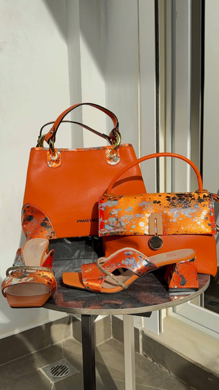 Sac Pascual Orange et Chaussures